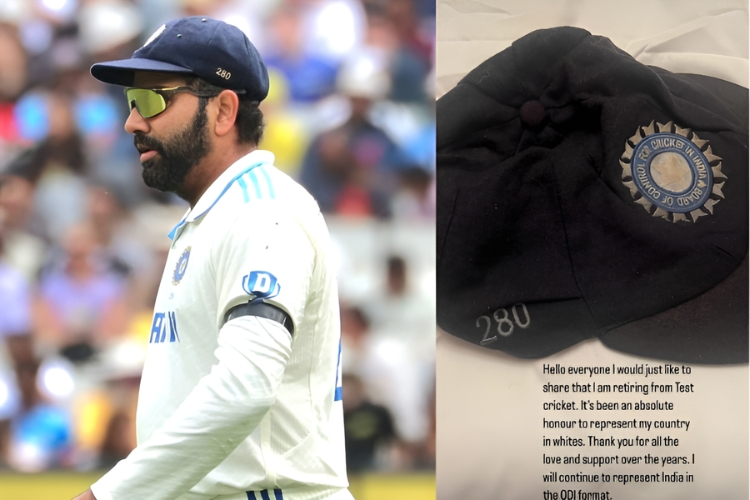 At the age of 38, Rohit Sharma announced his retirement from test cricket while continuing his ODI career.