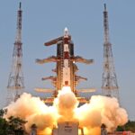 Alt Text: ISRO rocket launching during India’s expanding space mission programme with satellite and space technology in focus.